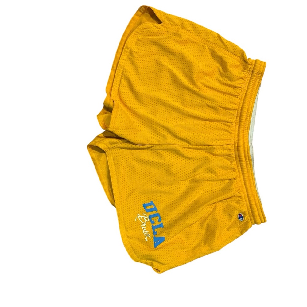 Champion UCLA Yellow Athletic Shorts Performance Fit